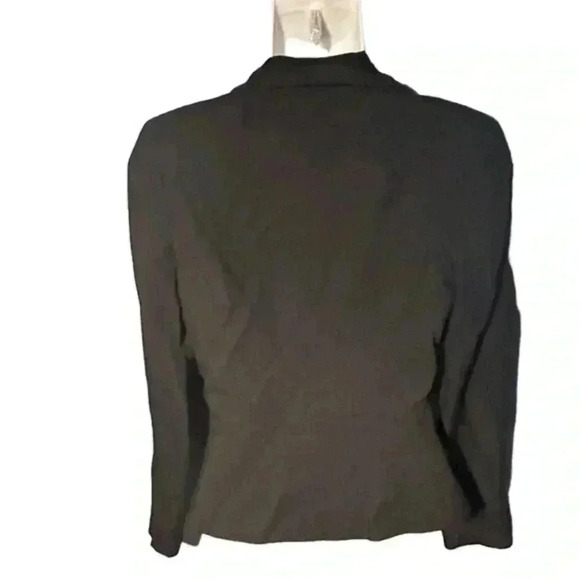 Tabitha Anthropologie Ruffle Lapel Tuxedo Blazer,‎ Sz 0 - Picture 3 of 5